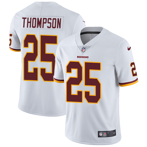 Nike Redskins #25 Chris Thompson White Men's Stitched NFL Vapor Untouchable Limited Jersey - Click Image to Close